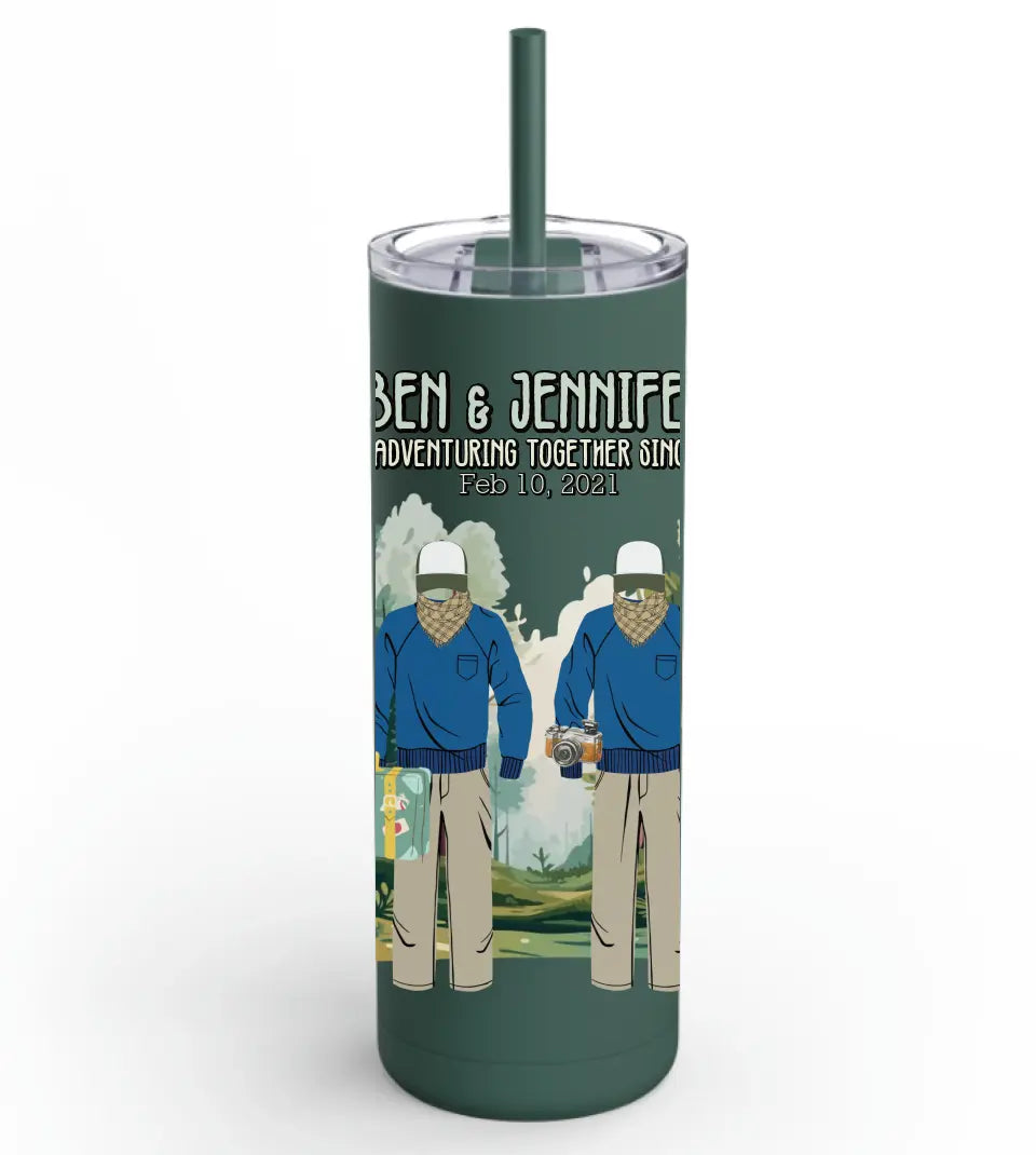 Personalized Wedding Date Matte Tumbler for Hikers
