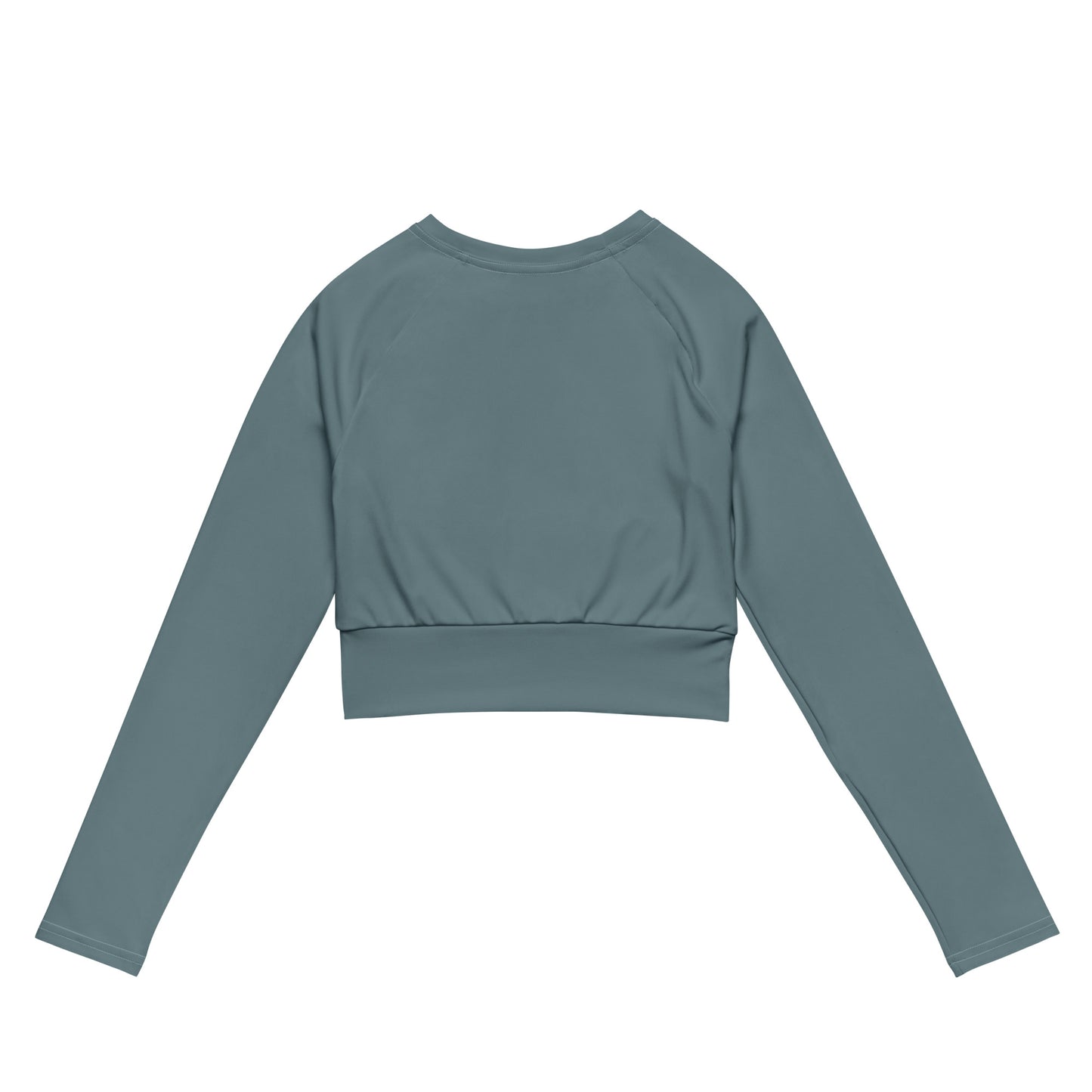 French Blue Recycled long-sleeve crop top