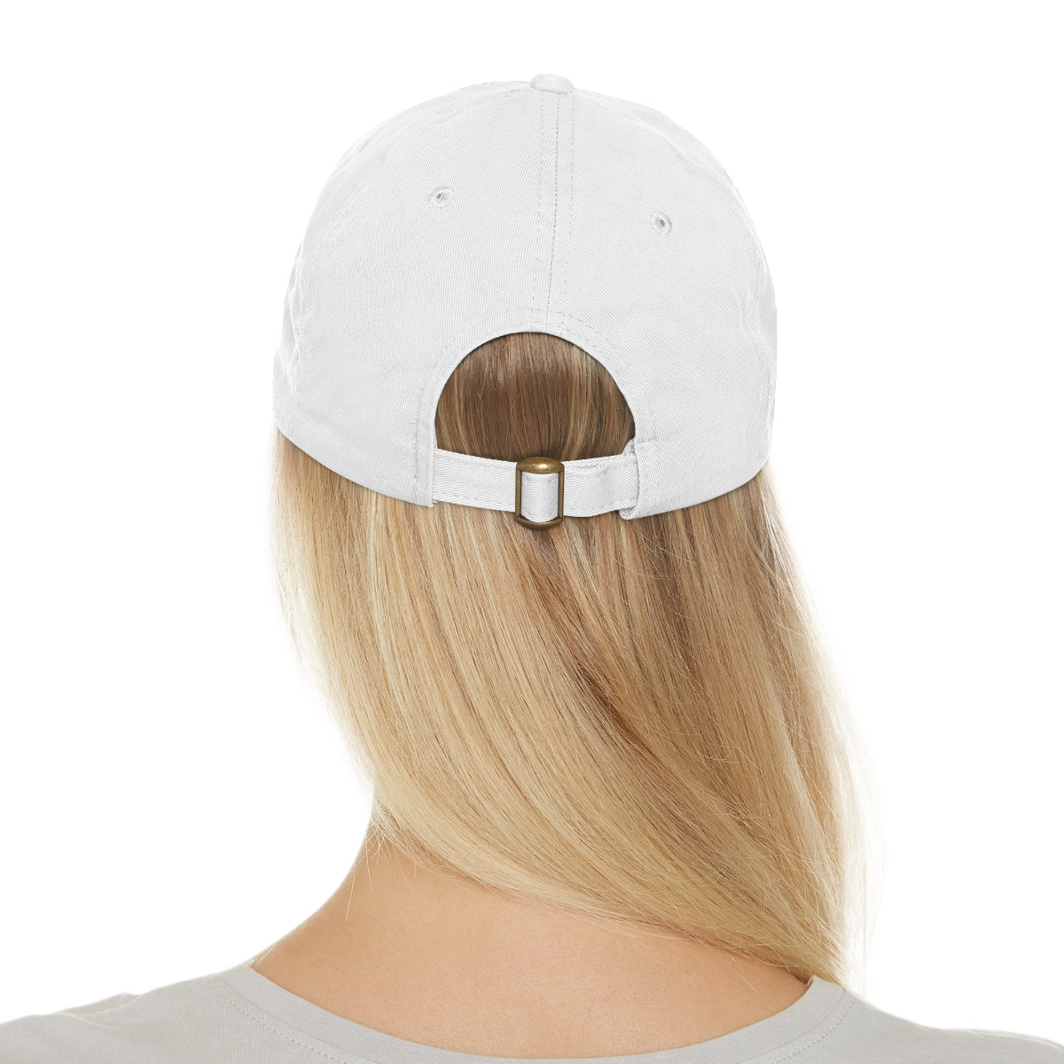Mountain Sunrise Dad Hat with Leather Patch