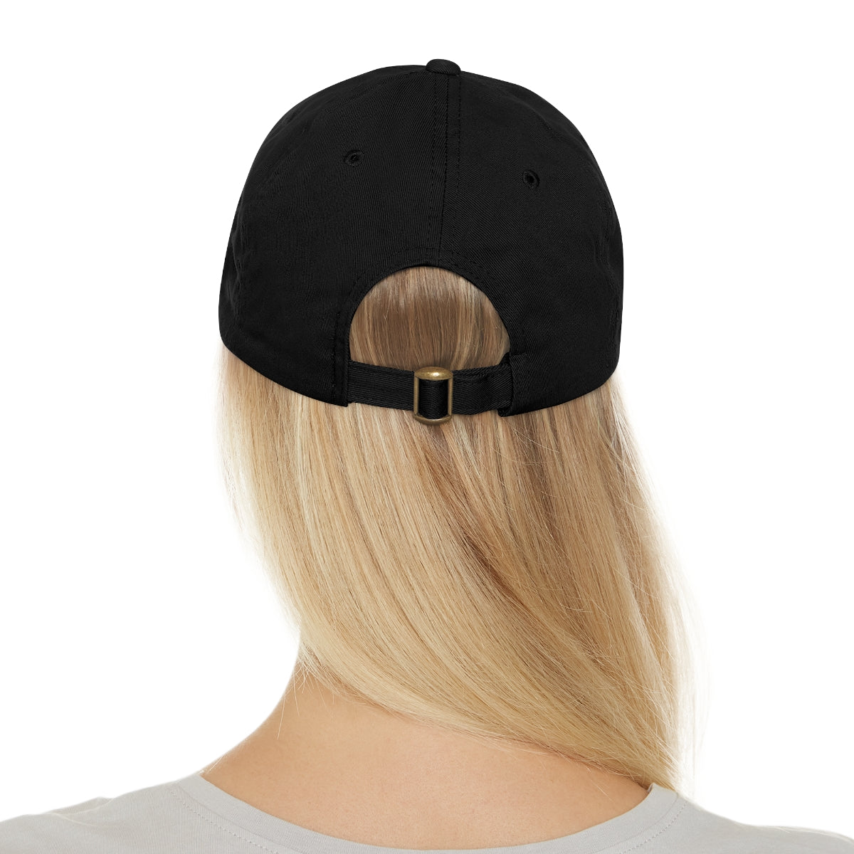 Mountain Sunrise Dad Hat with Leather Patch
