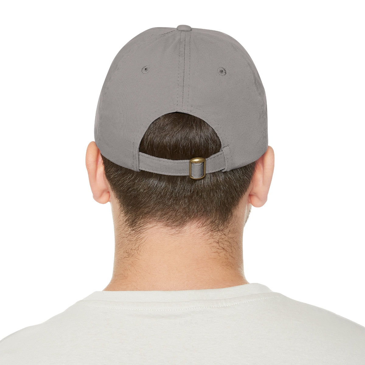 Mountain Sunrise Dad Hat with Leather Patch