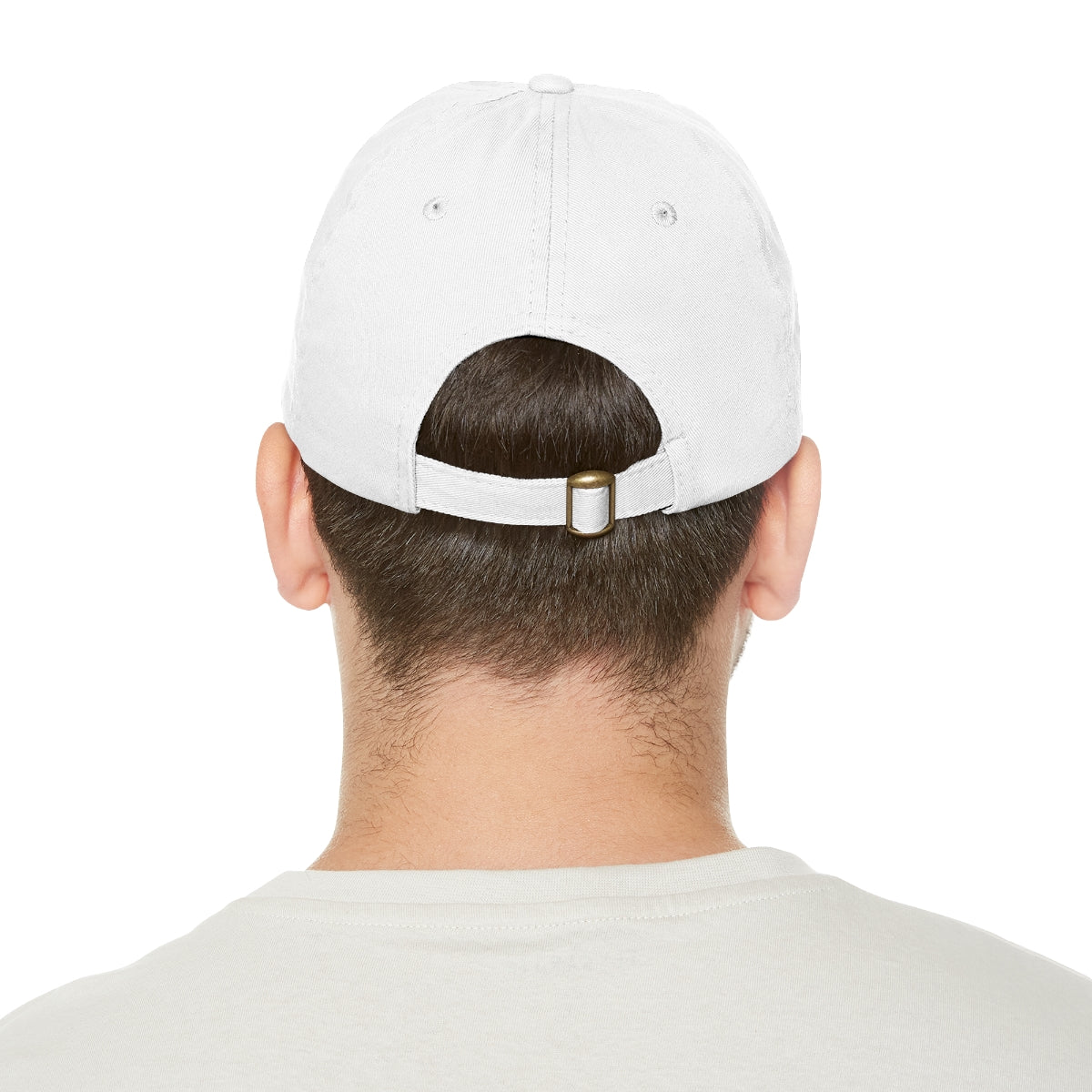 Mountain Sunrise Dad Hat with Leather Patch