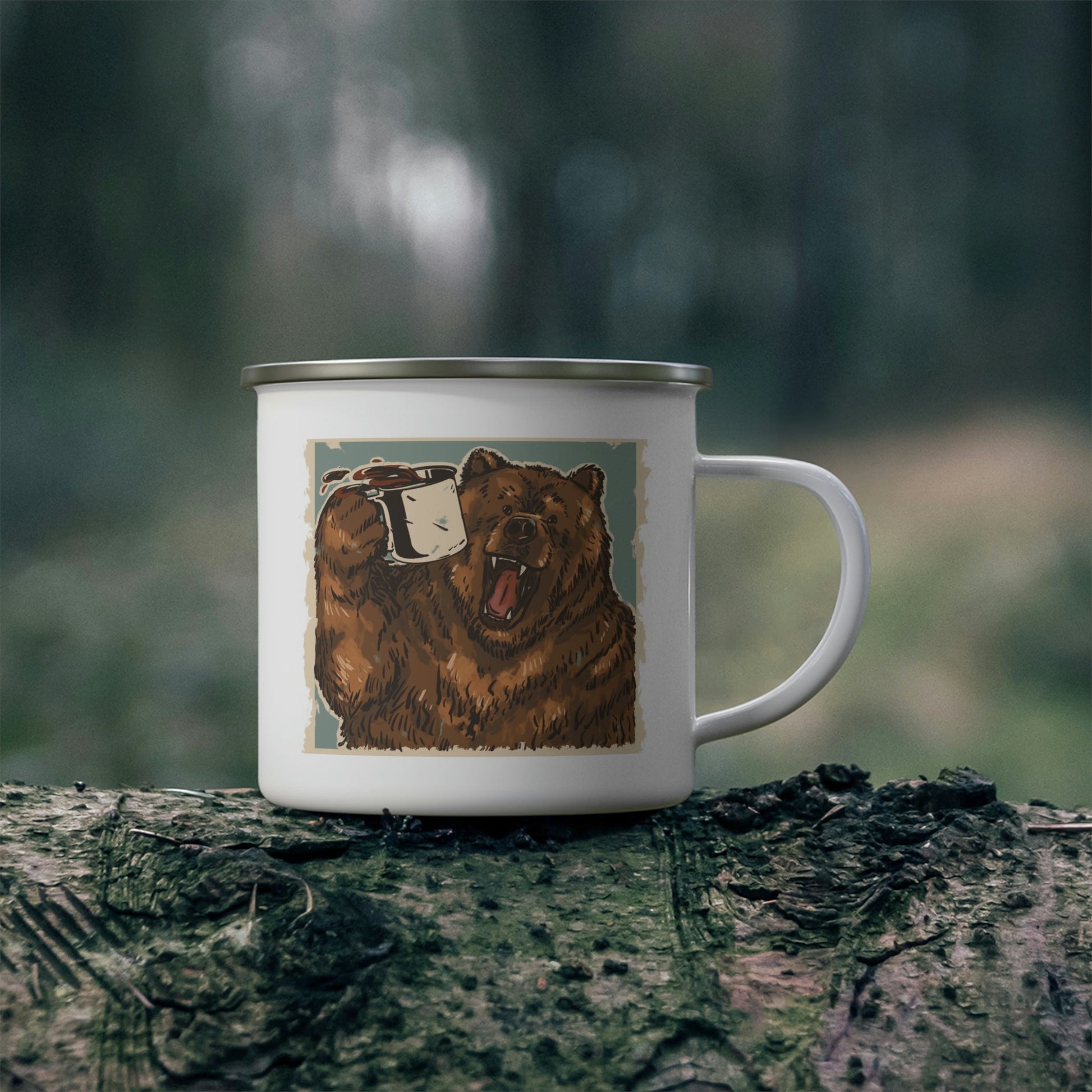 Angry Bear Coffee Co Enamel Camping Mug - Appalachian Bittersweet - Mug