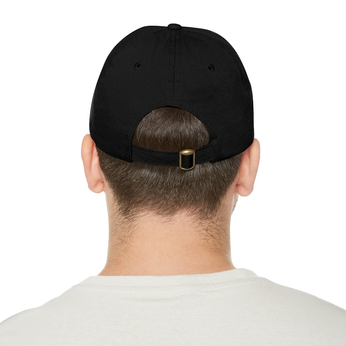 Mountain Sunrise Dad Hat with Leather Patch