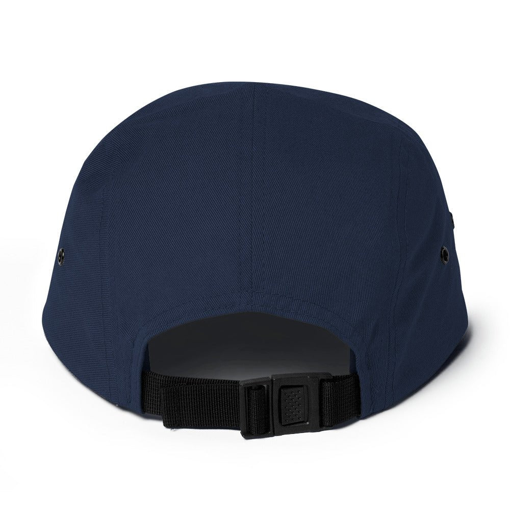 Embroidered Mushrooms Five Panel Camper Cap - Appalachian Bittersweet - 5 panel camper