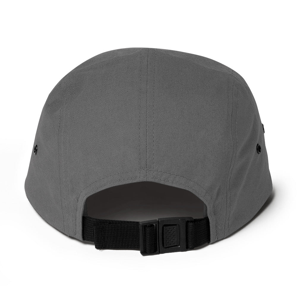 Embroidered Mushrooms Five Panel Camper Cap - Appalachian Bittersweet - 5 panel camper