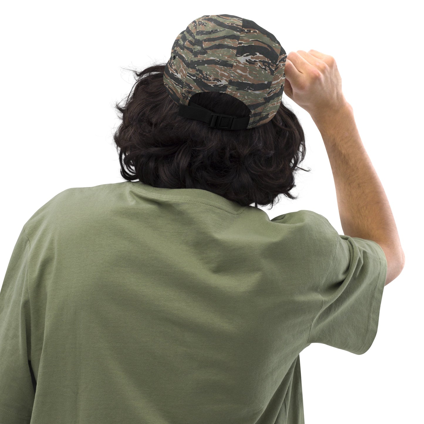 Embroidered Mushrooms Five Panel Camper Cap - Appalachian Bittersweet - 5 panel camper