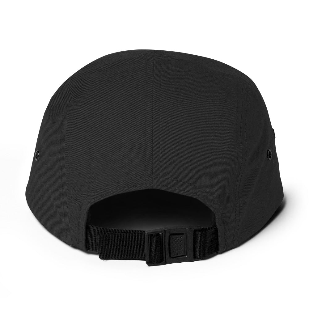 Embroidered Mushrooms Five Panel Camper Cap - Appalachian Bittersweet - 5 panel camper