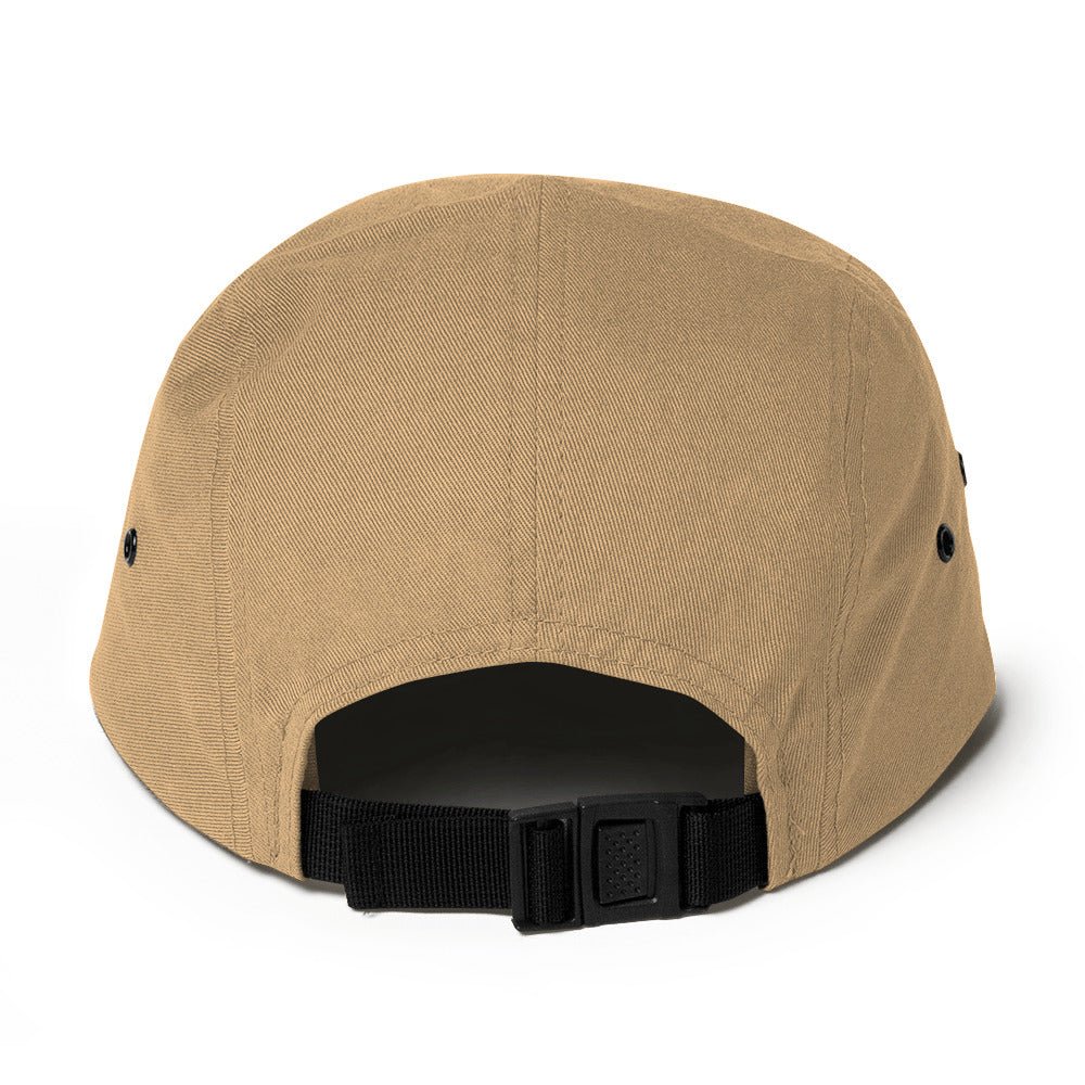 Embroidered Mushrooms Five Panel Camper Cap - Appalachian Bittersweet - 5 panel camper