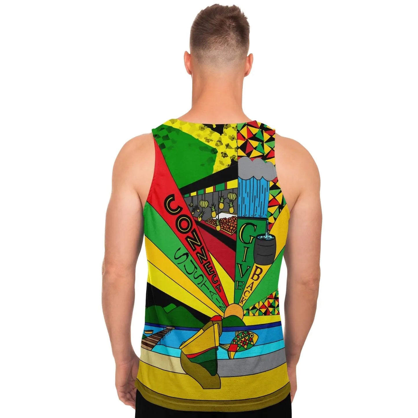 Jah Works Give Back Colorful Tank Top