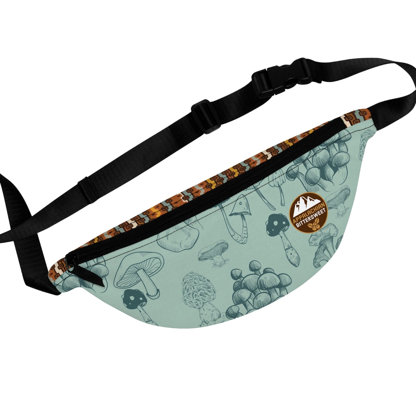 Mushrooms Retro Fanny Pack - Appalachian Bittersweet - Bags