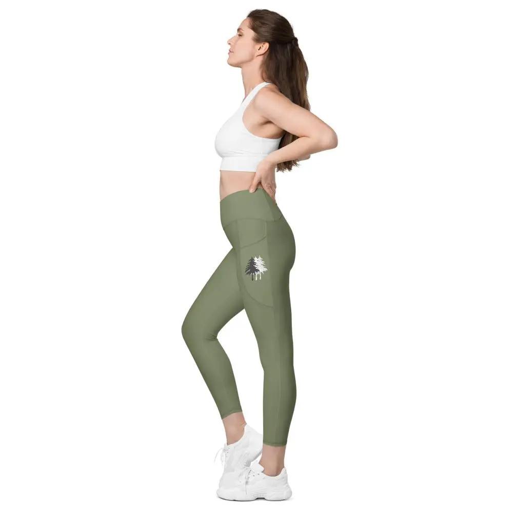 Pine Tree Recycled CROSSOVER leggings with pockets – Appalachian