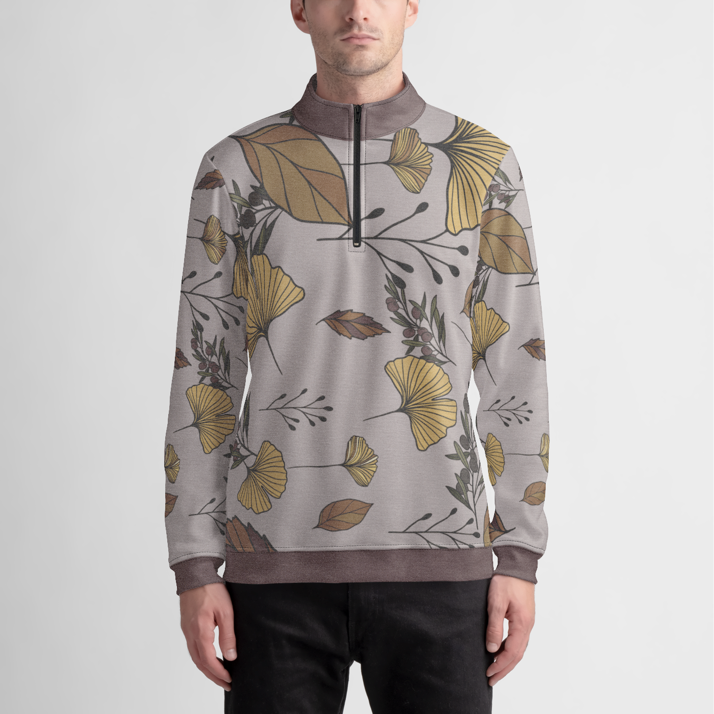 Winter Flora Super Soft Quarter Zip Pullover