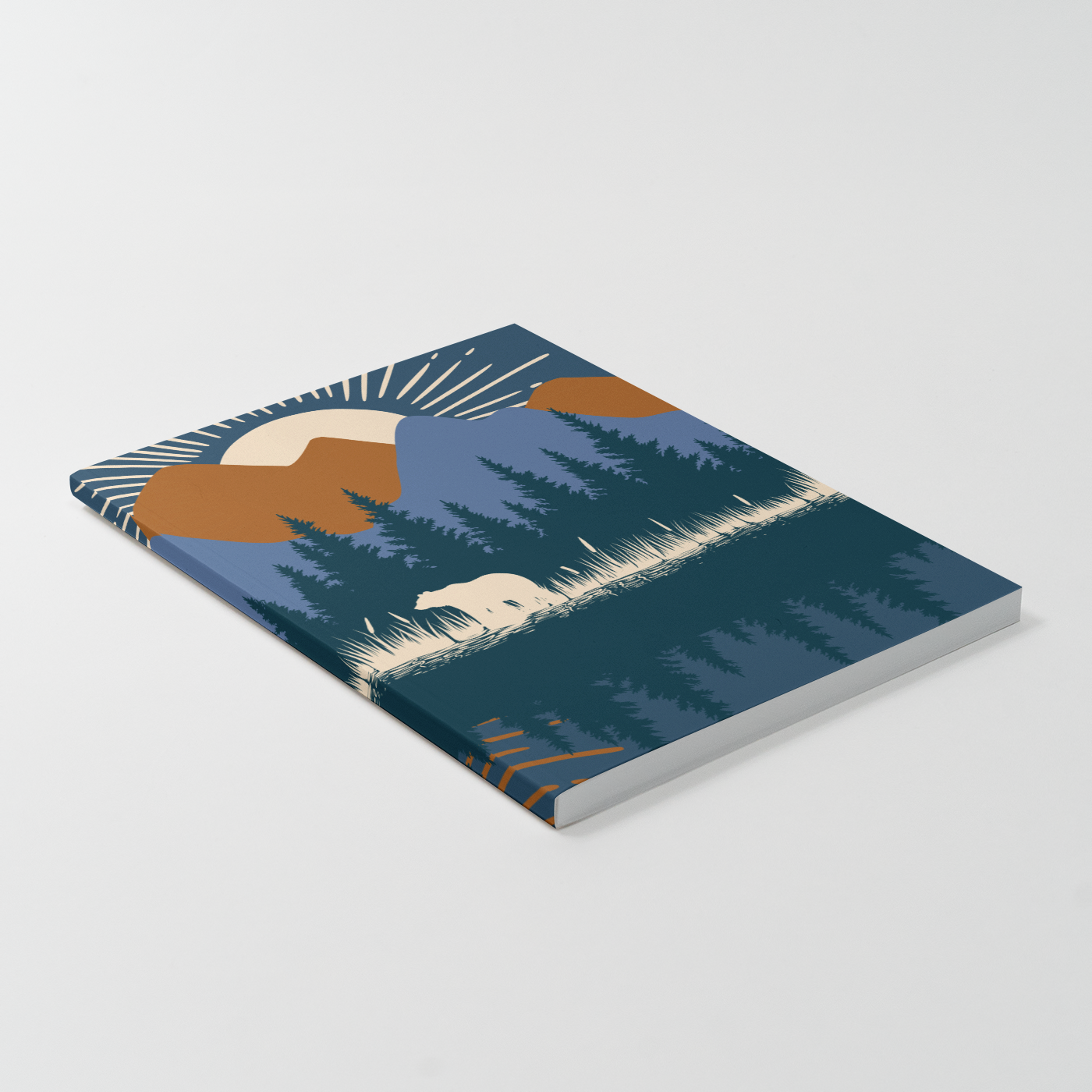 Winter Landscape Trail  Notebook