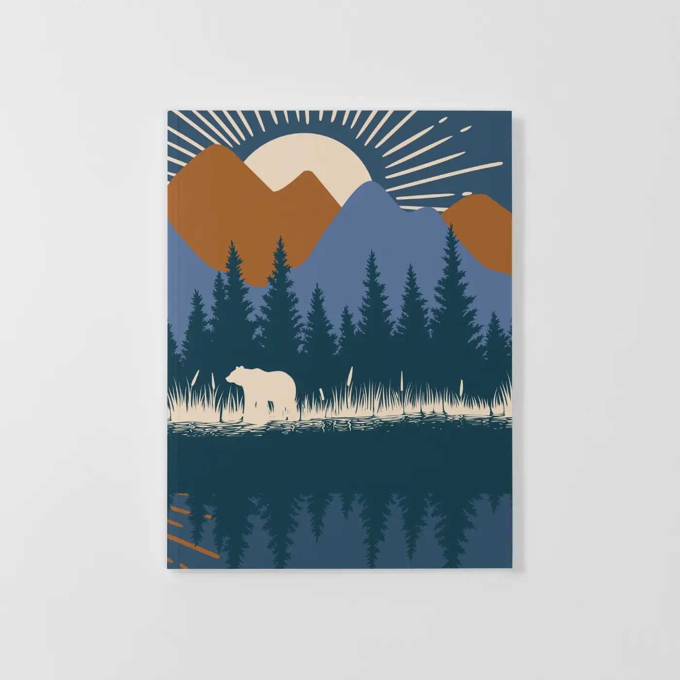 Winter Landscape Trail  Notebook