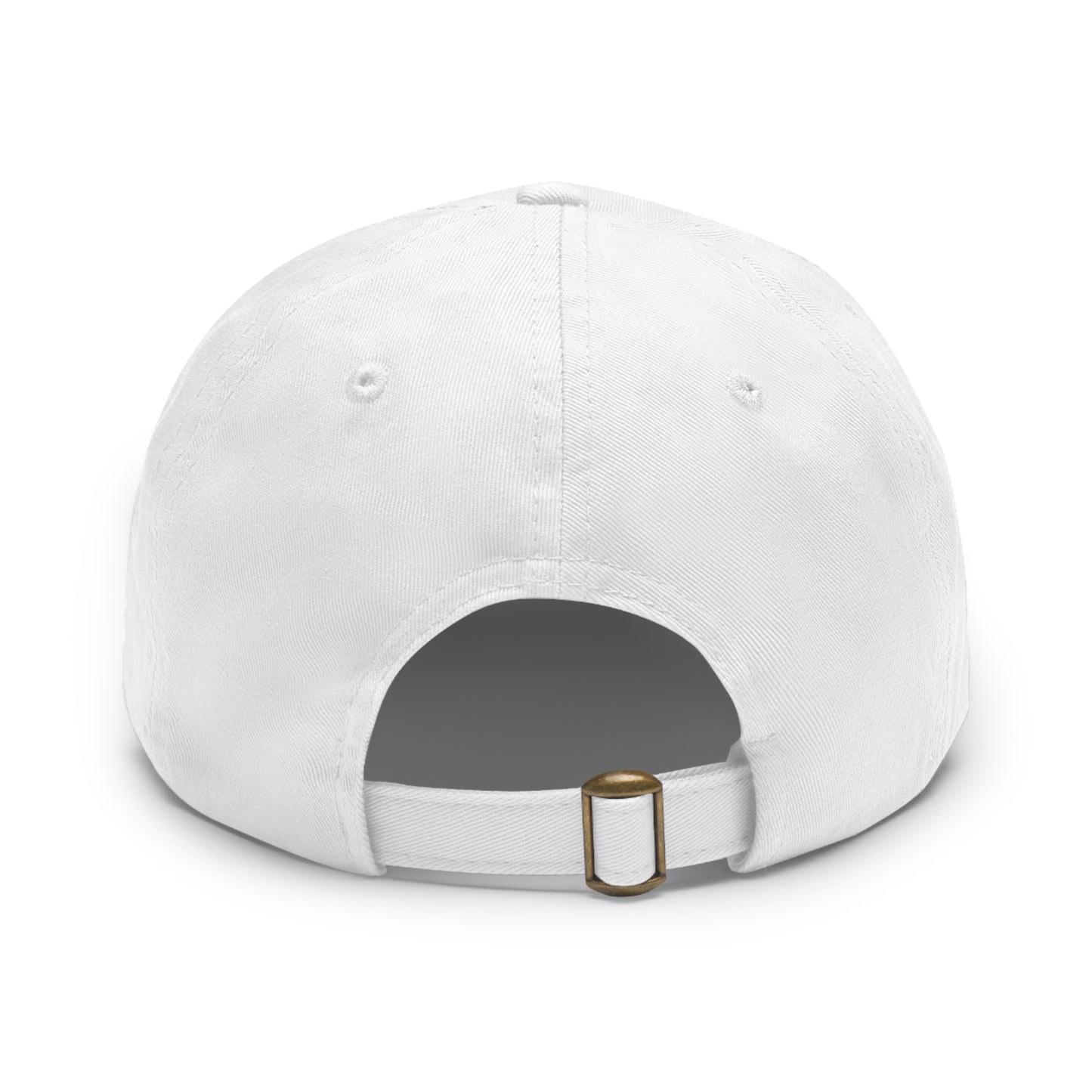 Death's Head Moth Dad Hat with Leather Patch (Round)