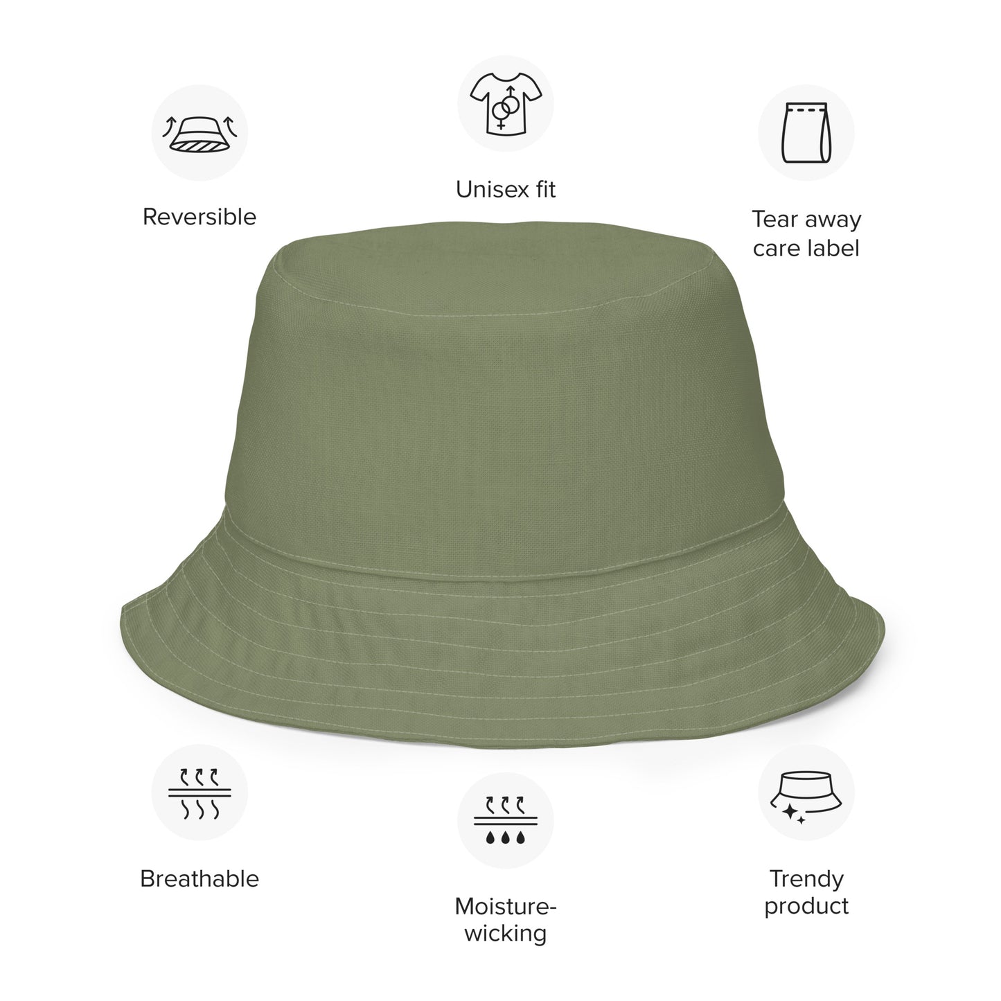 Forest and Pine Reversible Bucket Sun Hat