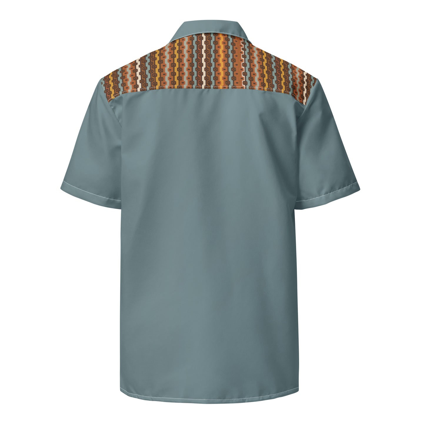 Retro Stripes Unisex Button Sun Shirt