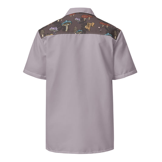 Forest Shrooms Unisex Button Sun Shirt