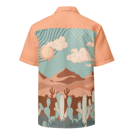 Desert Sunrise Gender Neutral Button Sun Shirt