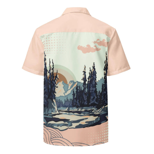 Ski Trip Gender Neutral Button Sun Shirt