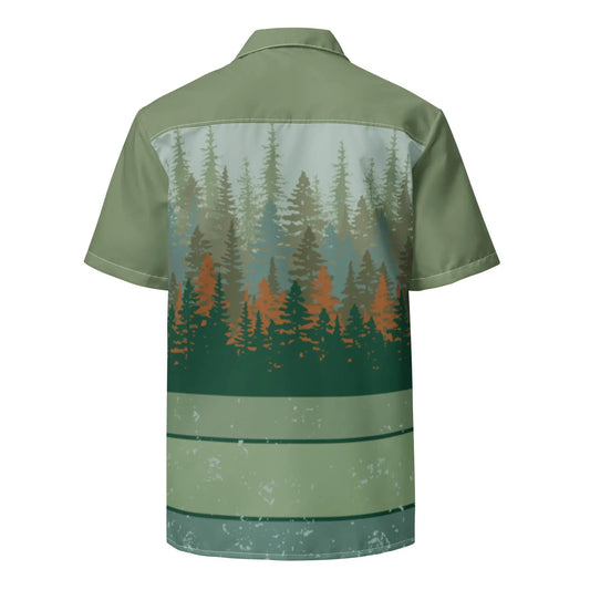 Forest Gender Neutral Button Sun Shirt