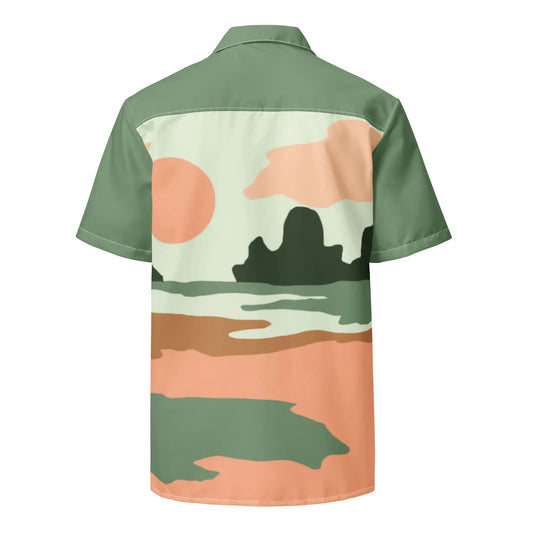 Cool Summer Gender Neutral Button Sun Shirt