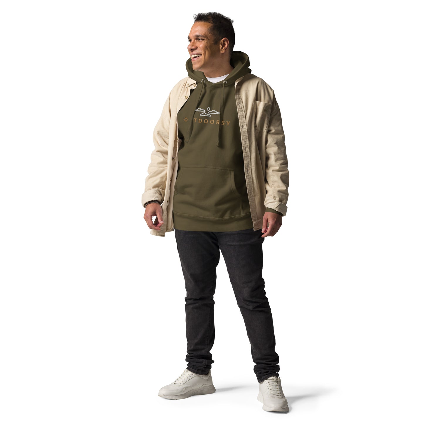 Outdoorsy Embroidered Unisex Hoodie