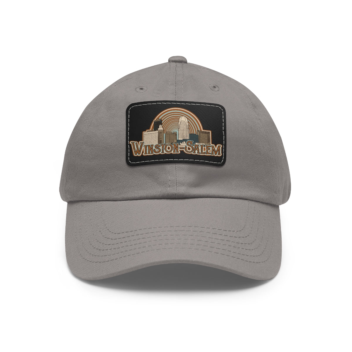 Winston Salem Dad Hat with Leather Patch