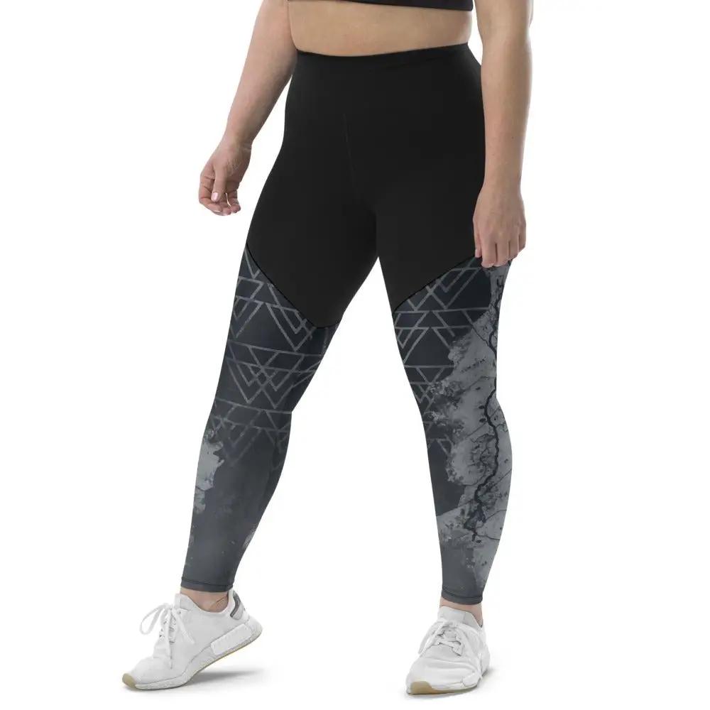 Appalachian Trail COMPRESSION Sports Leggings - National Park Series - Appalachian Bittersweet - compression