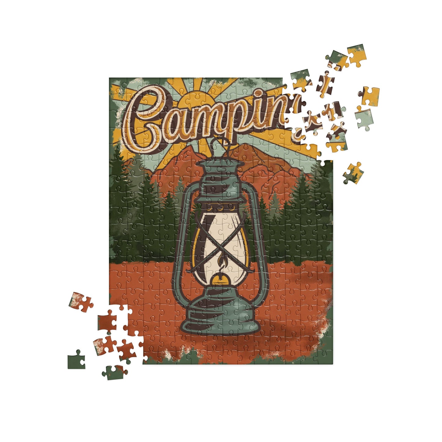 Camping Vintage Style Jigsaw puzzle - Appalachian Bittersweet -