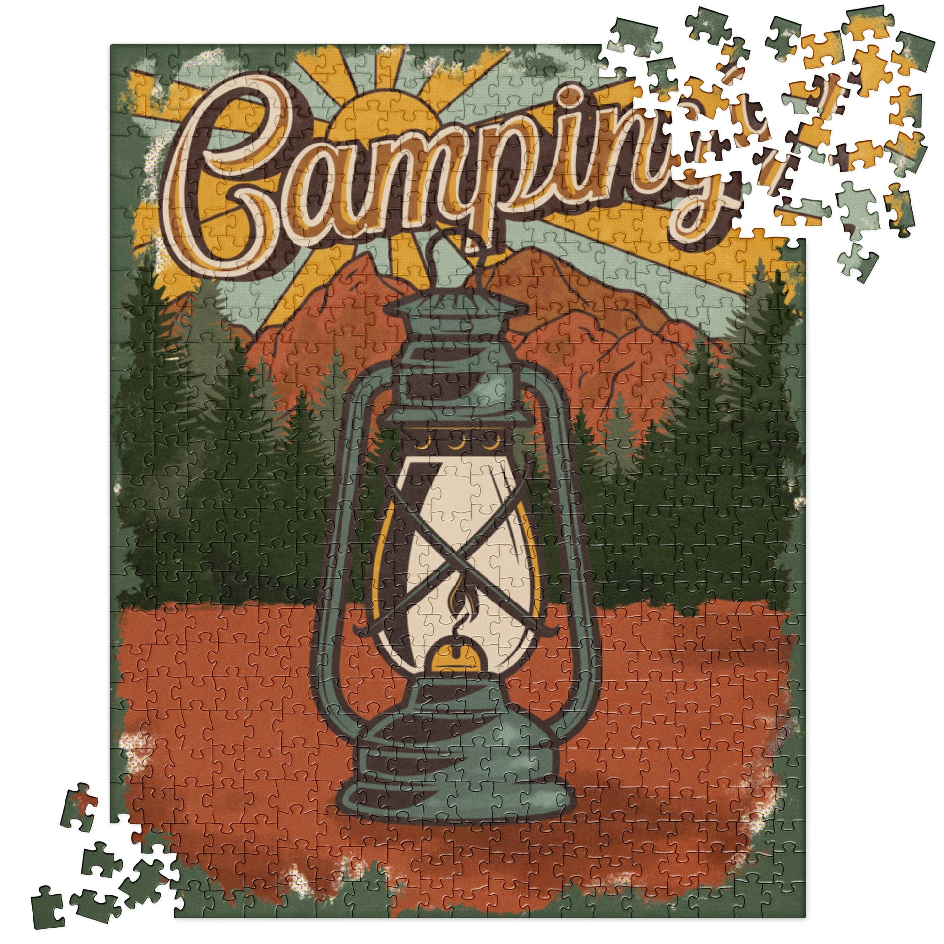 Camping Vintage Style Jigsaw puzzle - Appalachian Bittersweet -