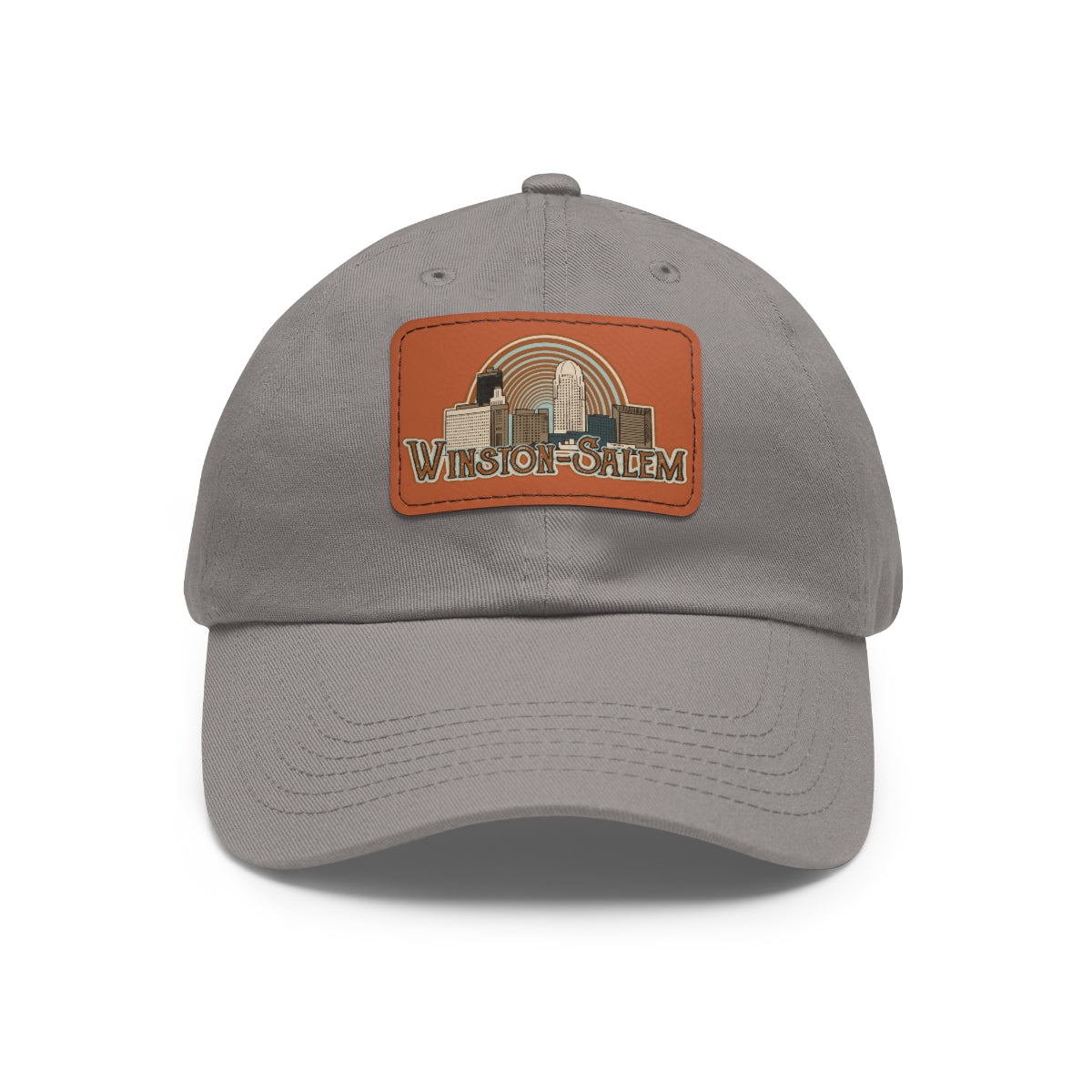 Winston Salem Dad Hat with Leather Patch