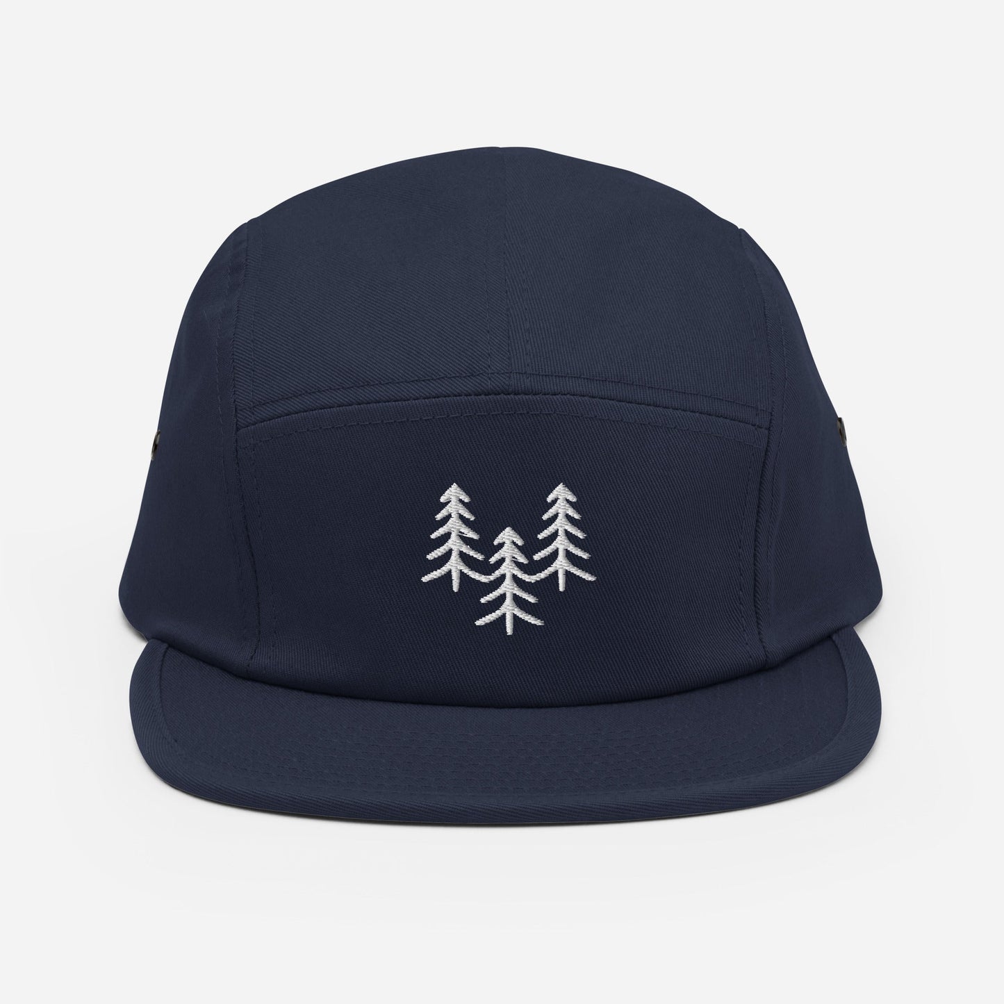 Embroidered Forest Five Panel Camper Cap - Appalachian Bittersweet - 5 panel camper