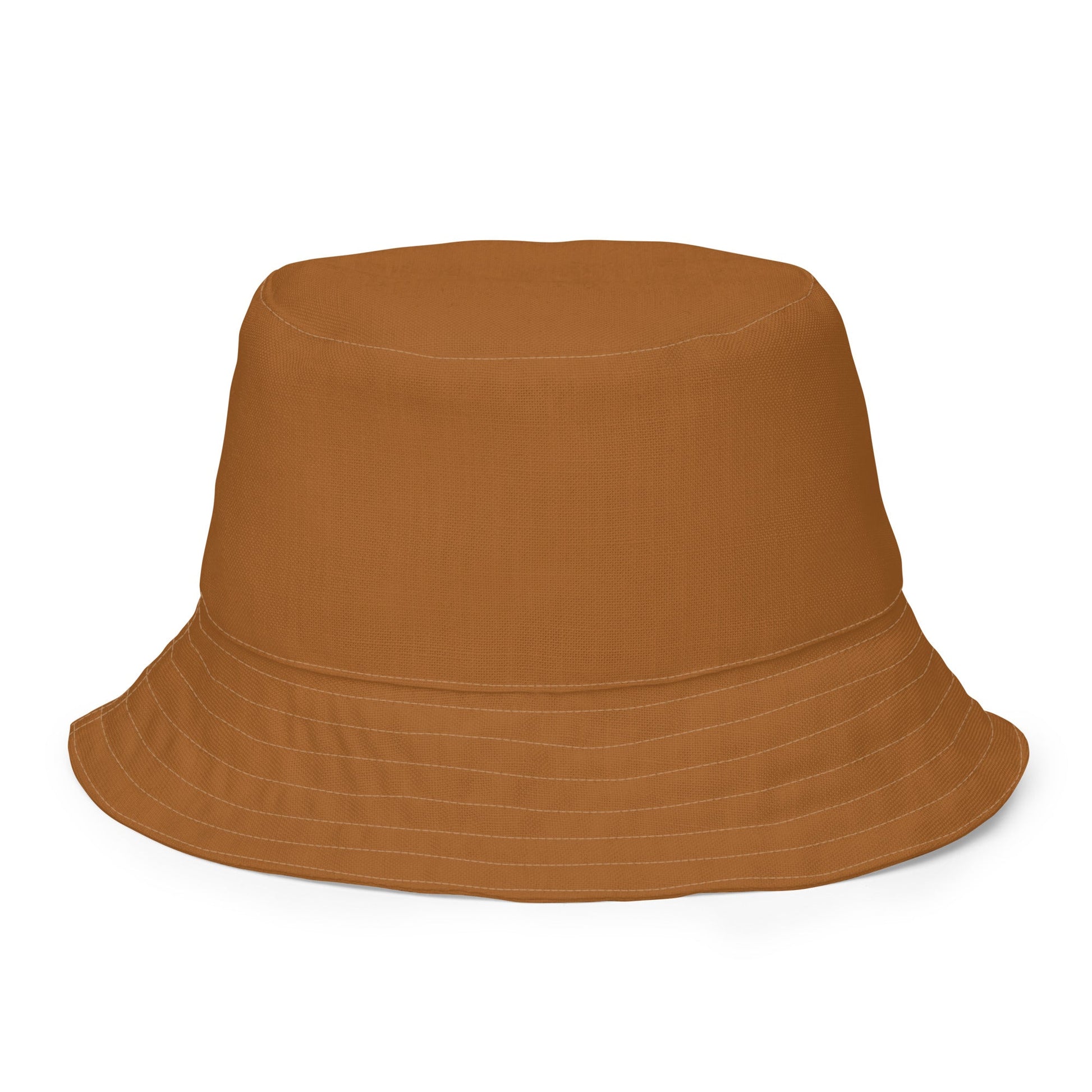 Fall Black and Tan Plaid Reversible bucket hat - Appalachian Bittersweet - bucket hat