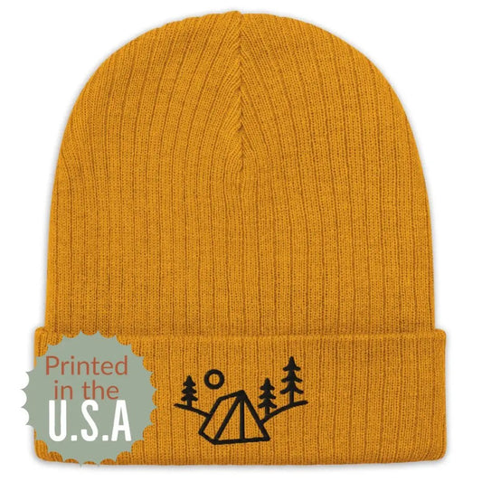 Forest Camping Recycled cuffed beanie - Appalachian Bittersweet - beanie
