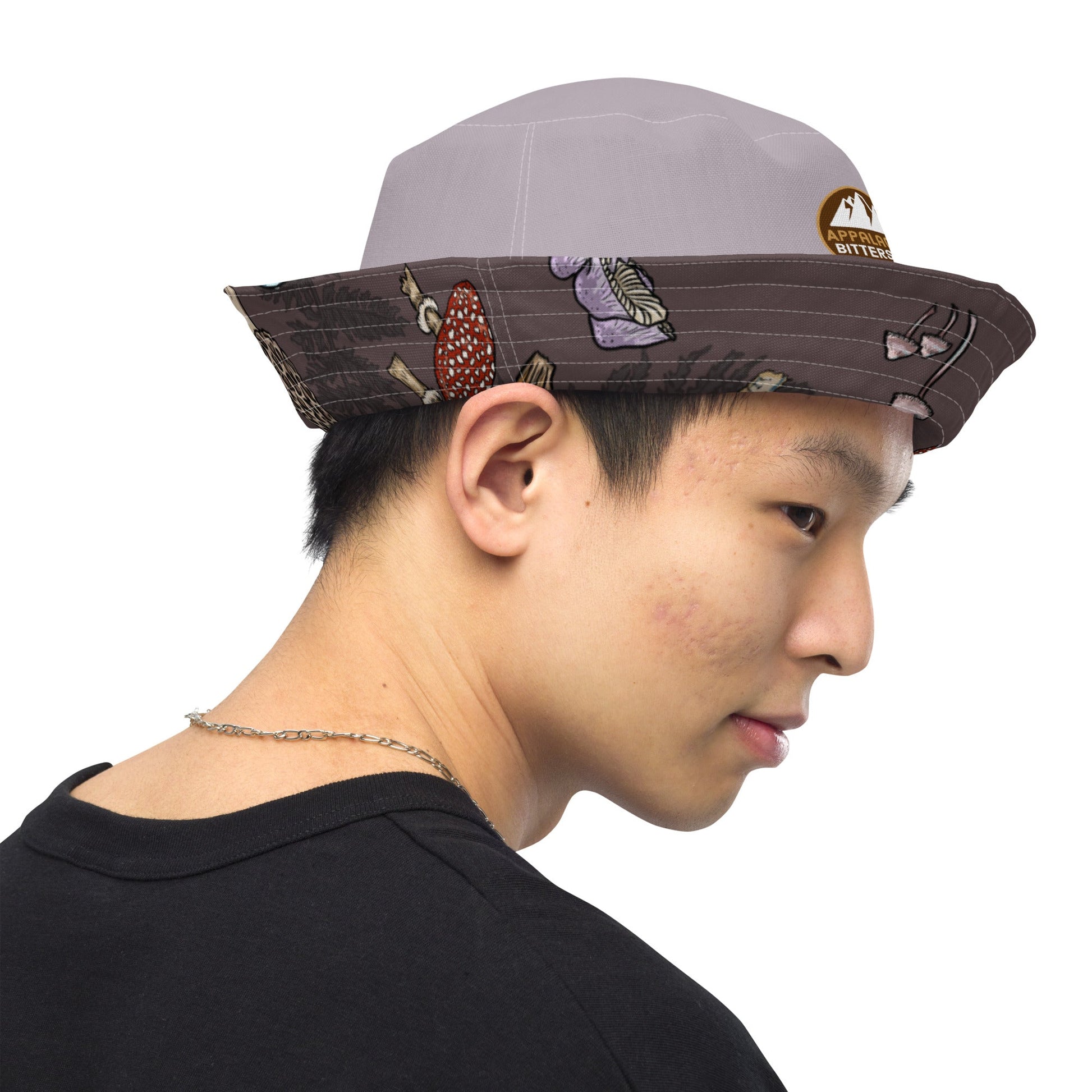 Forest Shrooms Reversible bucket hat - Appalachian Bittersweet - bucket hat