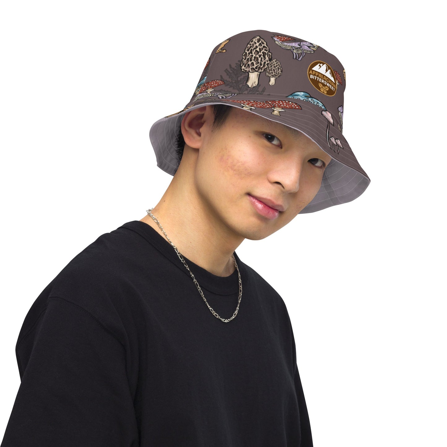 Forest Shrooms Reversible bucket hat - Appalachian Bittersweet - bucket hat