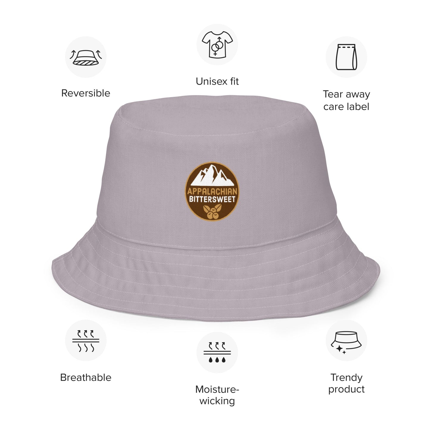 Forest Shrooms Reversible bucket hat - Appalachian Bittersweet - bucket hat