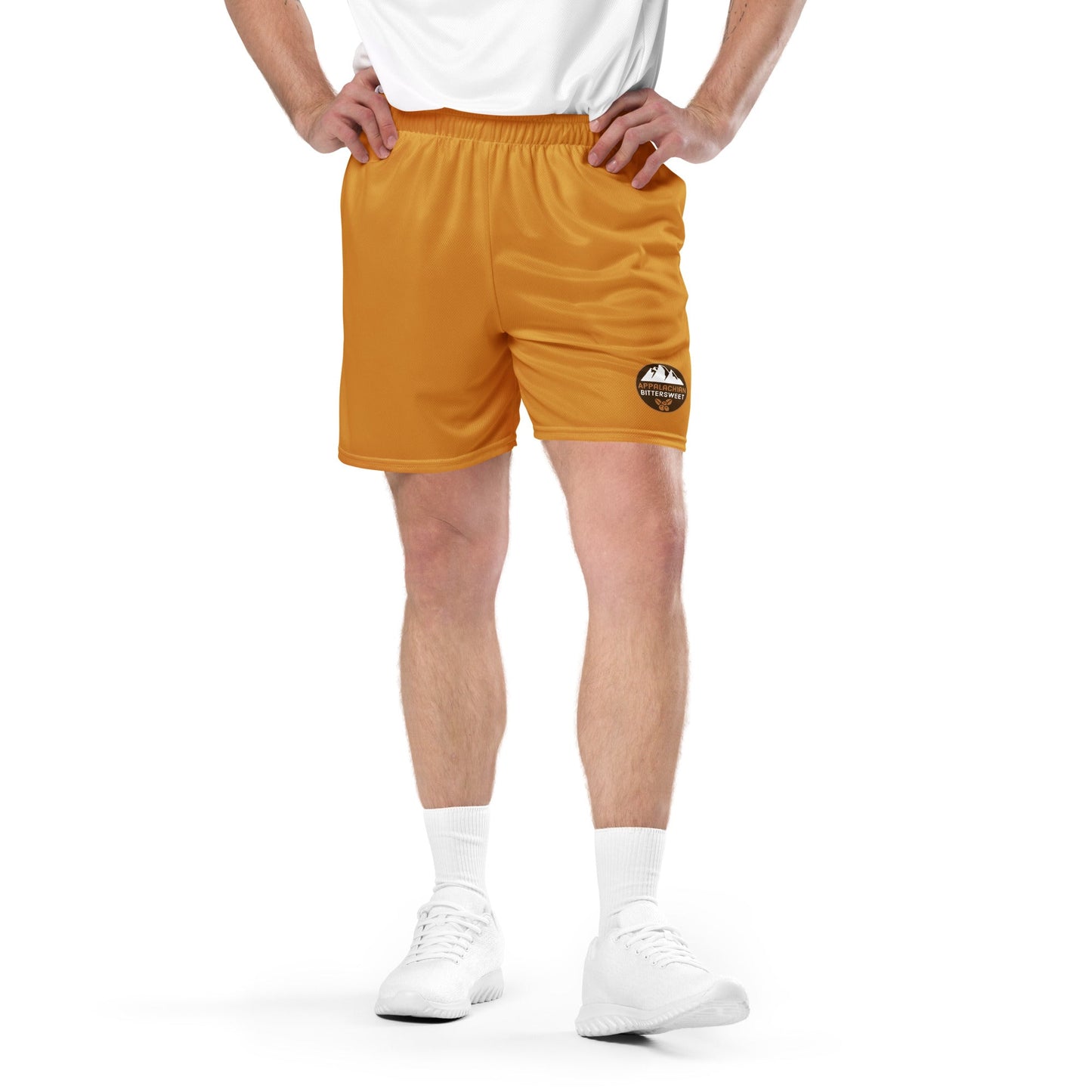 Goldenrod Recycled Unisex Comfort Mesh Hiking Shorts - Appalachian Bittersweet - Shorts