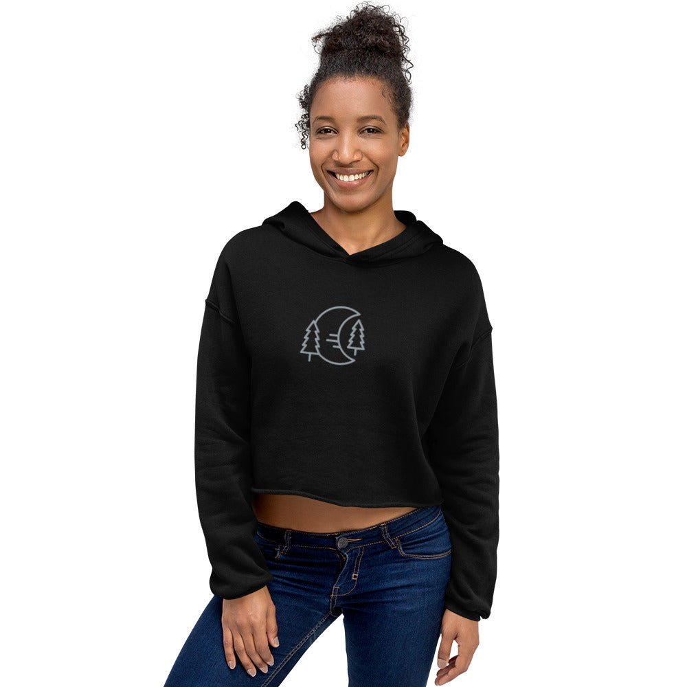 Half cropped shops hoodie