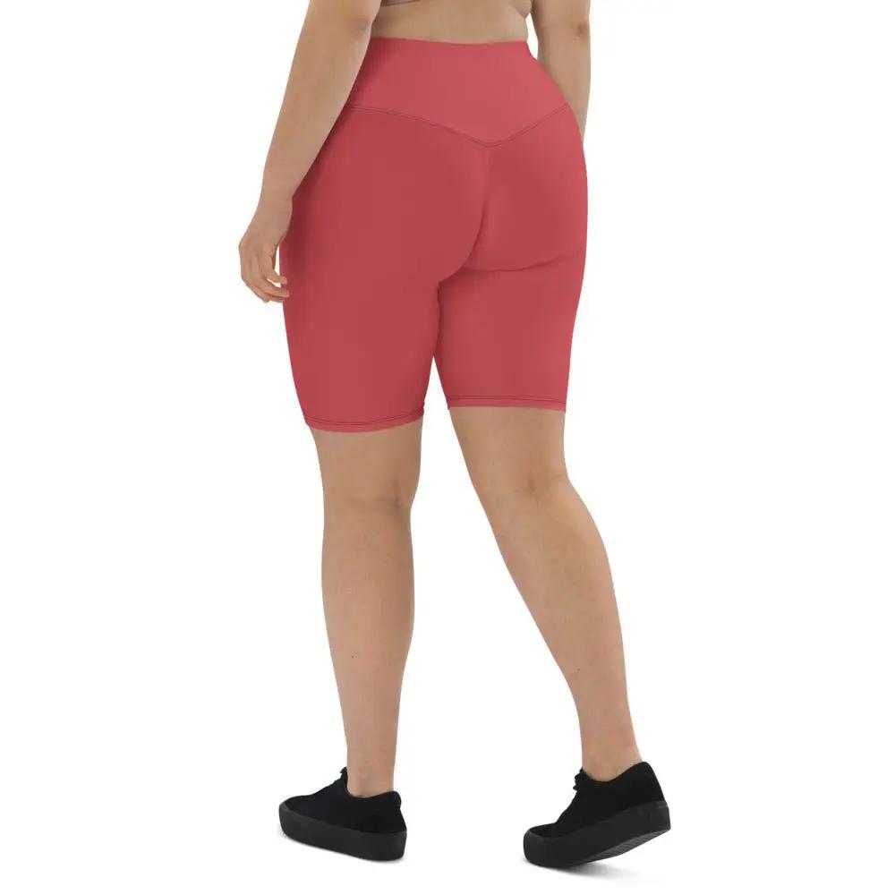Hot Pink Pocket Biker Shorts - Appalachian Bittersweet - Shorts