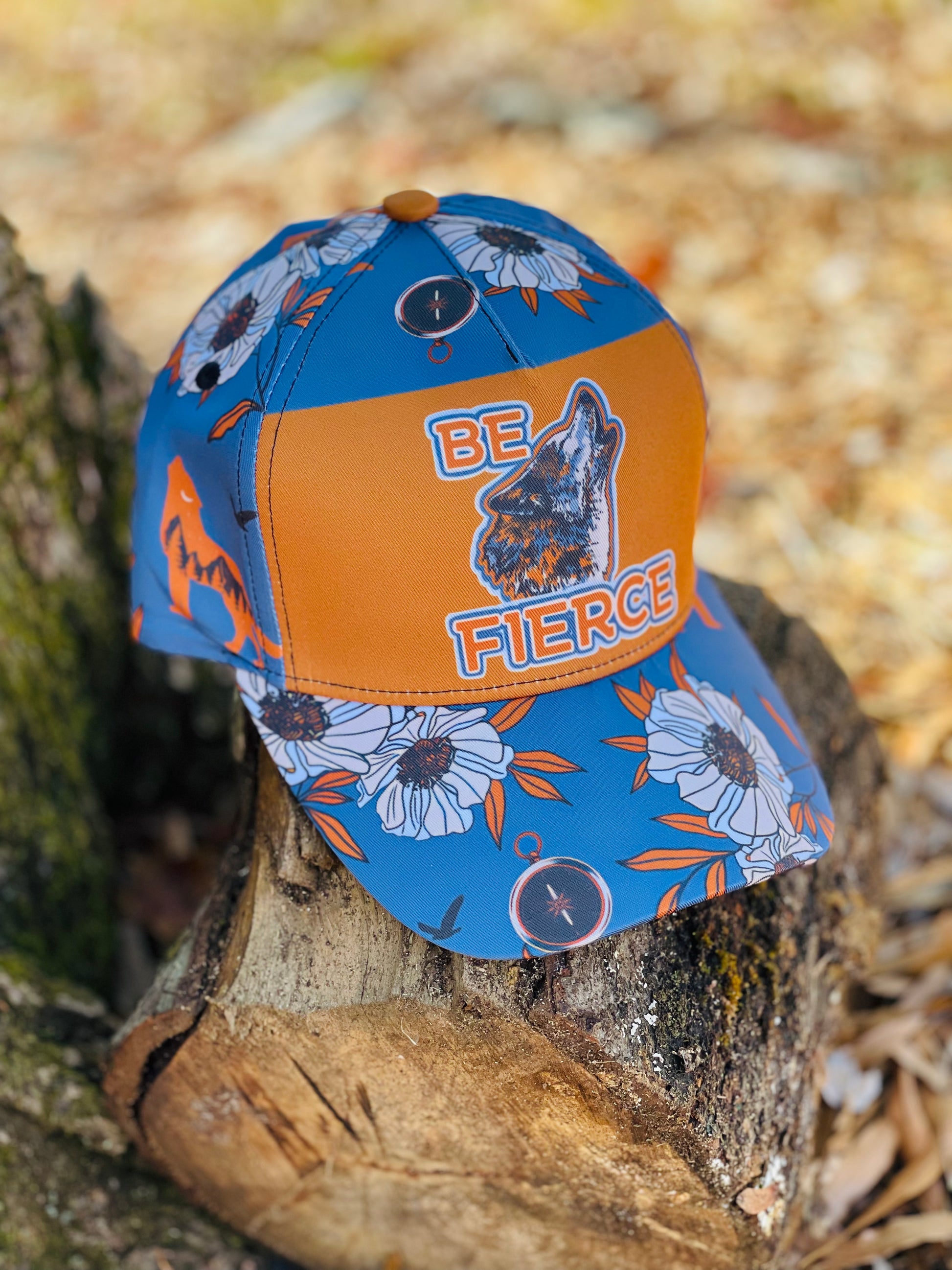 Be Fierce Hiking Hat - Retro Snapback Cap 