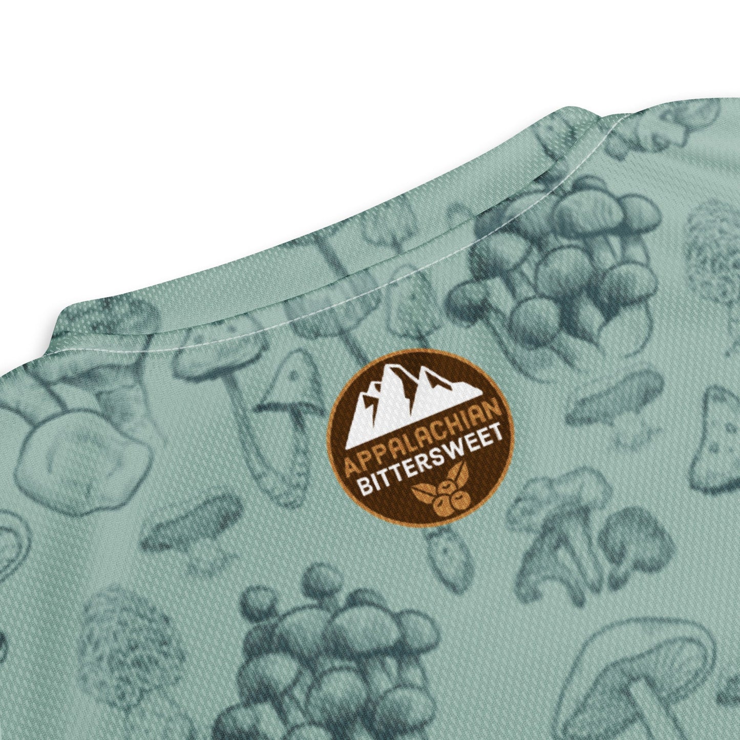 Mushrooms Recycled Short Sleeve Sun Shirt - Appalachian Bittersweet -