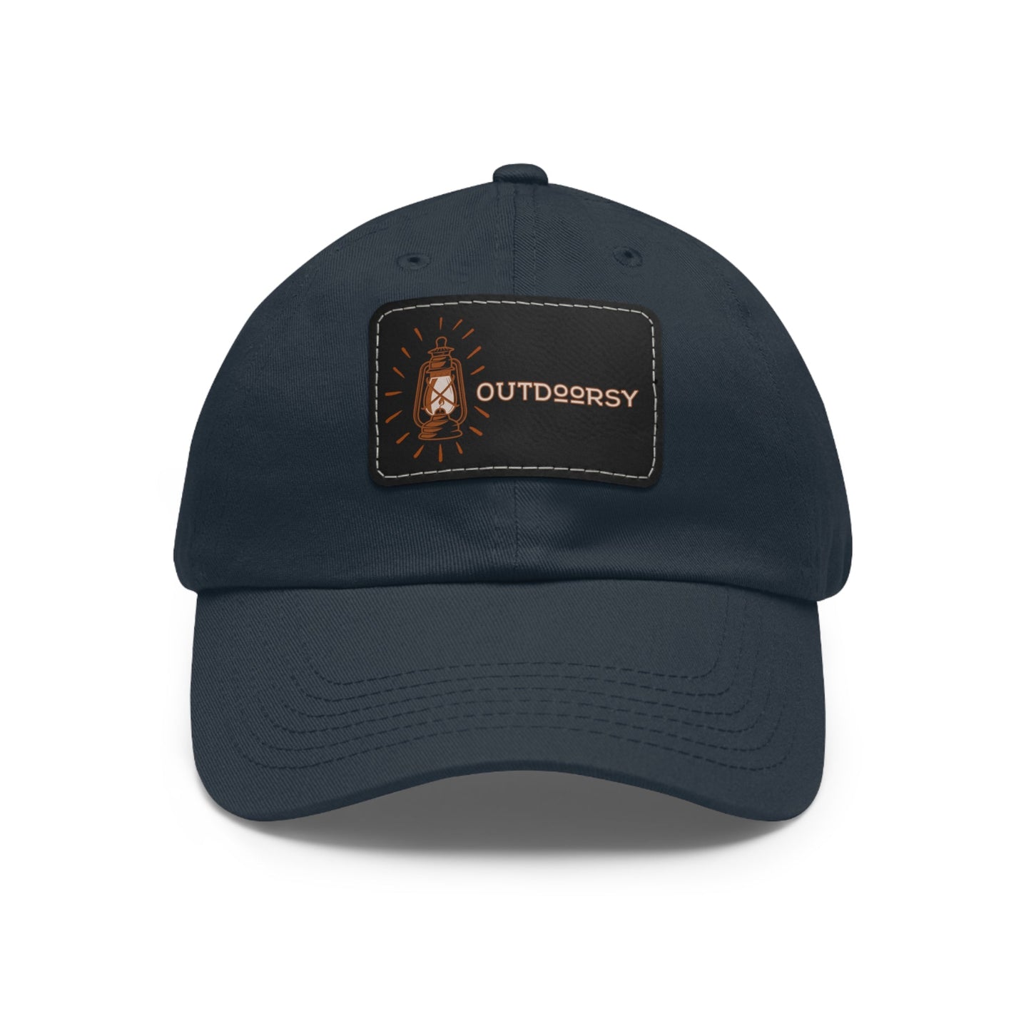 Outdoorsy Dad Hat with Leather Patch - Appalachian Bittersweet - Hats