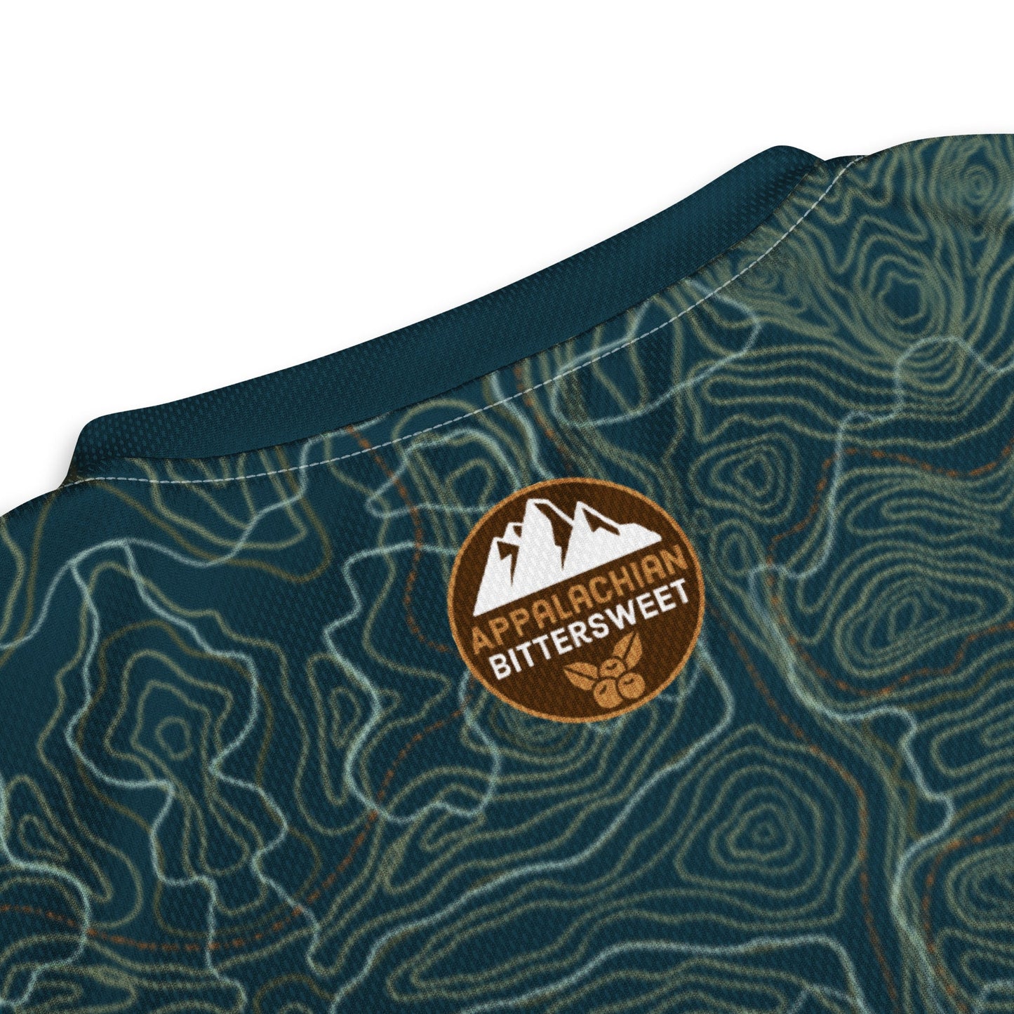 Topo Map Recycled Short Sleeve Sun Shirt - Appalachian Bittersweet -