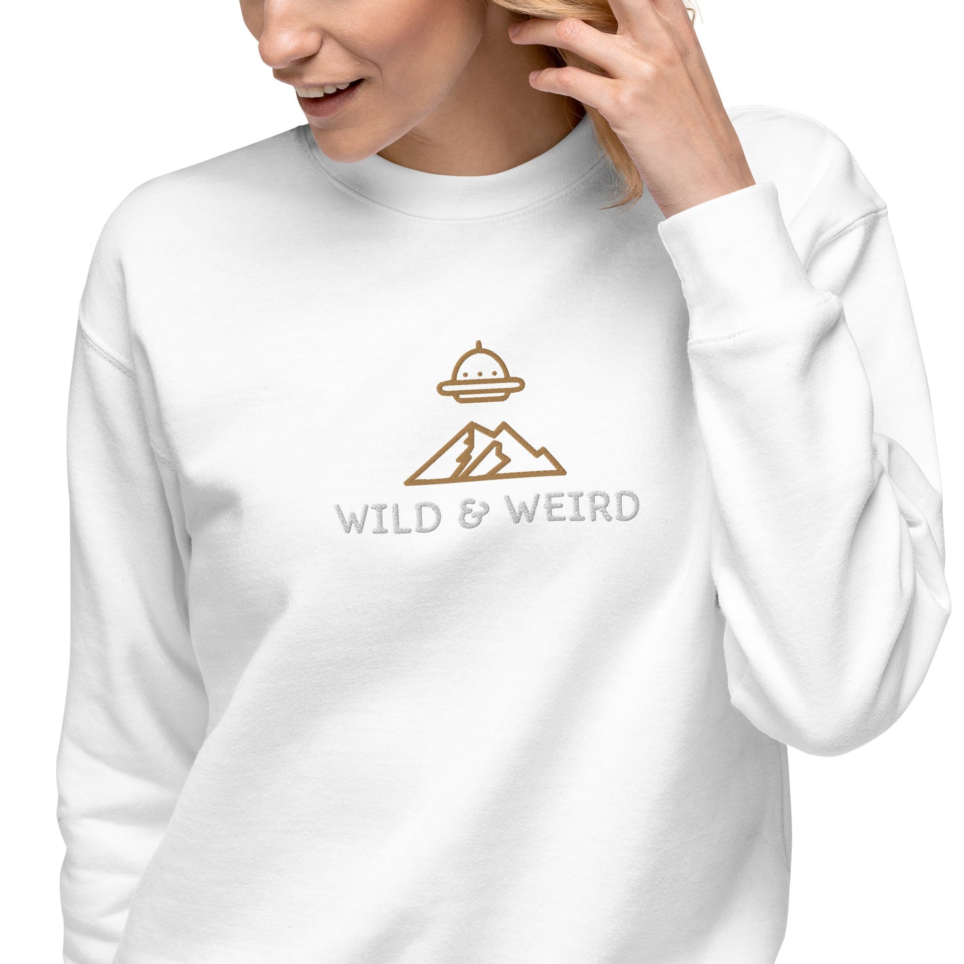 UFO Wild and Weird Unisex Embroidered Sweatshirt - Appalachian Bittersweet - Sweatshirt