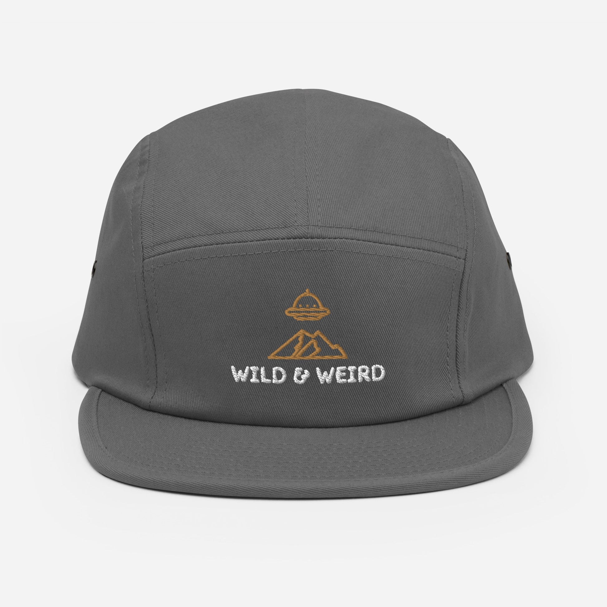 Wild and Weird Embroidered Five Panel Camper Cap - Appalachian Bittersweet - 5 panel camper